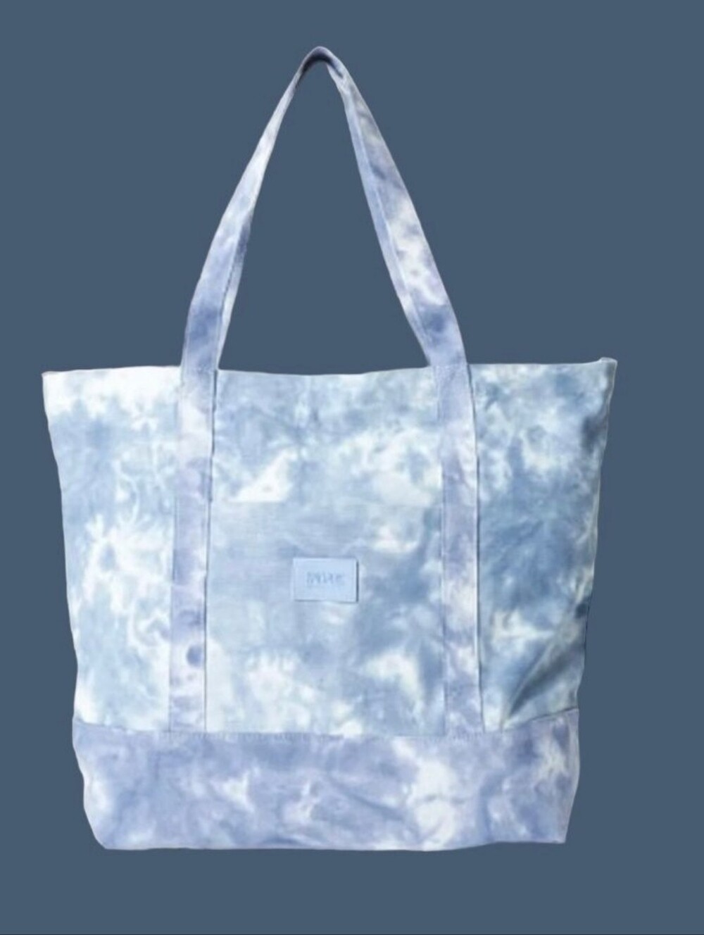Rare Victoria Secret 2026 Tie-Dye Canvas Tote Bag - Light Blue